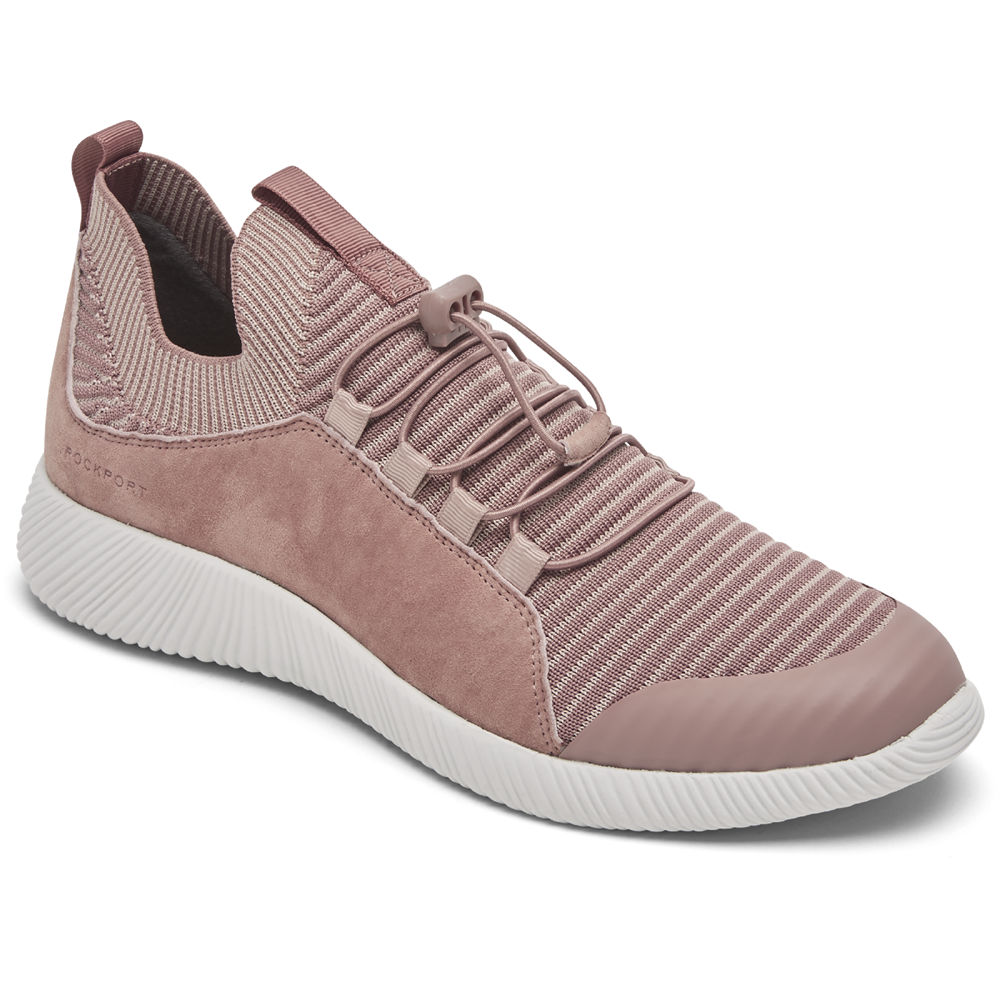 Rockport Womens City Lites Robyne Knit Bungee - Sneakers Pink - ZFX286074